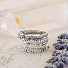 Silver Stack Rings
